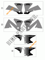 STICKERS for KTM 250 EXC-F RACING 2002