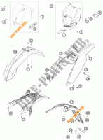 PLASTICS for KTM 250 EXC-F CHAMPION EDITION 2010