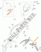 PLASTICS for KTM 250 EXC-F 2016