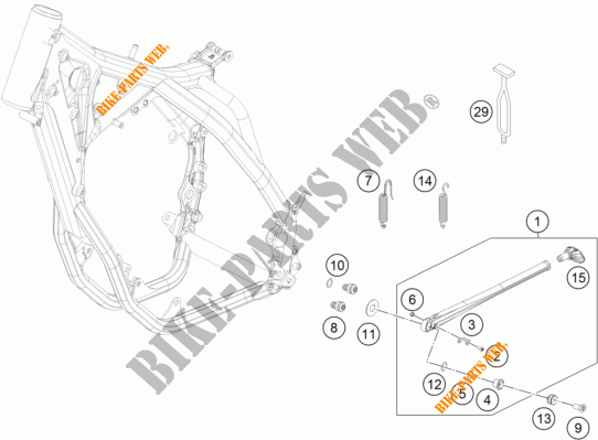 SIDE / MAIN STAND for KTM 250 EXC-F 2016