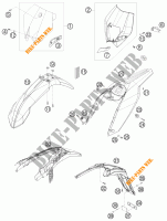 PLASTICS for KTM 250 EXC-F 2011