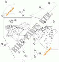 TANK / SEAT for KTM 250 EXC-F 2011