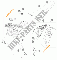 TANK / SEAT for KTM 250 EXC-F 2008