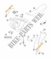 TANK / SEAT for KTM 250 EXC-F 2007