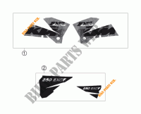 STICKERS for KTM 250 EXC-F 2006