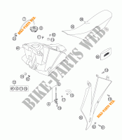 TANK / SEAT for KTM 250 EXC-F 2006