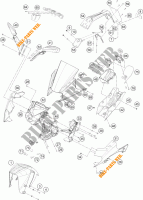 PLASTICS for KTM RC 250 ORANGE 2017