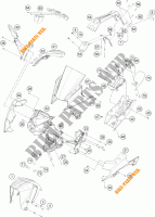 PLASTICS for KTM RC 250 WHITE ABS 2016