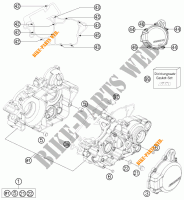 CRANKCASE for KTM 125 EXC SIX-DAYS 2015