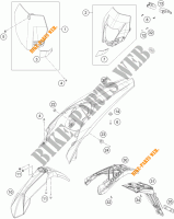 PLASTICS for KTM 125 EXC SIX-DAYS 2015