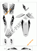 STICKERS for KTM 125 EXC SIX-DAYS 2015