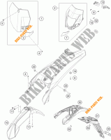 PLASTICS for KTM 125 EXC SIX-DAYS 2014