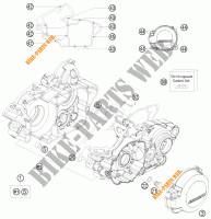 CRANKCASE for KTM 125 EXC SIX-DAYS 2011