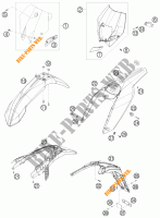 PLASTICS for KTM 125 EXC SIX-DAYS 2011