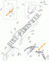 PLASTICS for KTM 125 EXC 2015