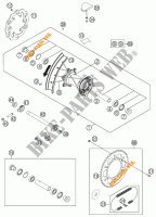 REAR WHEEL for KTM 125 EXC 2015