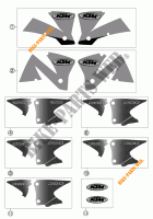 STICKERS for KTM 125 EXC 2002