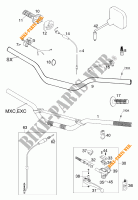HANDLEBAR / CONTROLS for KTM 125 EXC 2001