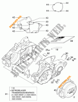 CRANKCASE for KTM 125 EXC 2001