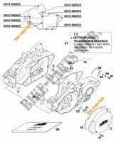 CRANKCASE for KTM 125 EXC 1999