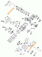 GEAR SHIFTING MECHANISM for KTM 125 EXC 1999