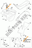 TANK / SEAT for KTM 125 EXC 1999