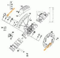 FRONT WHEEL for KTM 125 EXC 1998