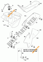 TANK / SEAT for KTM 125 EXC 1998