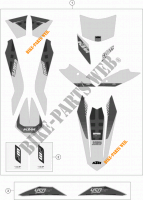 STICKERS for KTM 450 EXC SIX DAYS 2016