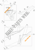 TANK / SEAT for KTM 450 EXC-F 2018