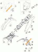 PLASTICS for KTM 450 EXC CHAMPION EDITION 2010