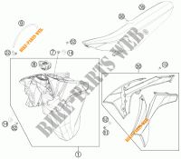 TANK / SEAT for KTM 450 EXC 2014