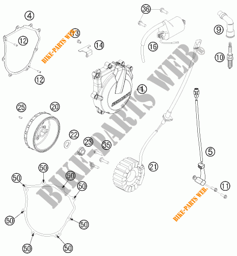 IGNITION SYSTEM for KTM 450 EXC 2013