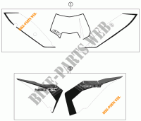 STICKERS for KTM 450 EXC 2011