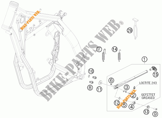 SIDE / MAIN STAND for KTM 450 EXC 2011
