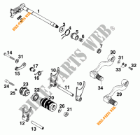 GEAR SHIFTING MECHANISM for KTM 400 EXC WP 1996