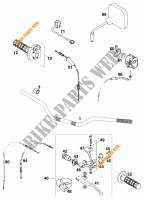 HANDLEBAR / CONTROLS for KTM 400 EXC WP 1996