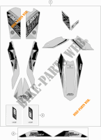STICKERS for KTM 350 EXC-F SIX DAYS 2015