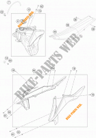TANK / SEAT for KTM 350 EXC-F 2019