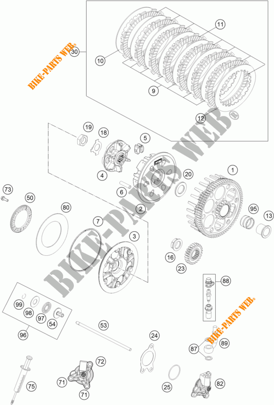 CLUTCH for KTM 350 EXC-F 2019