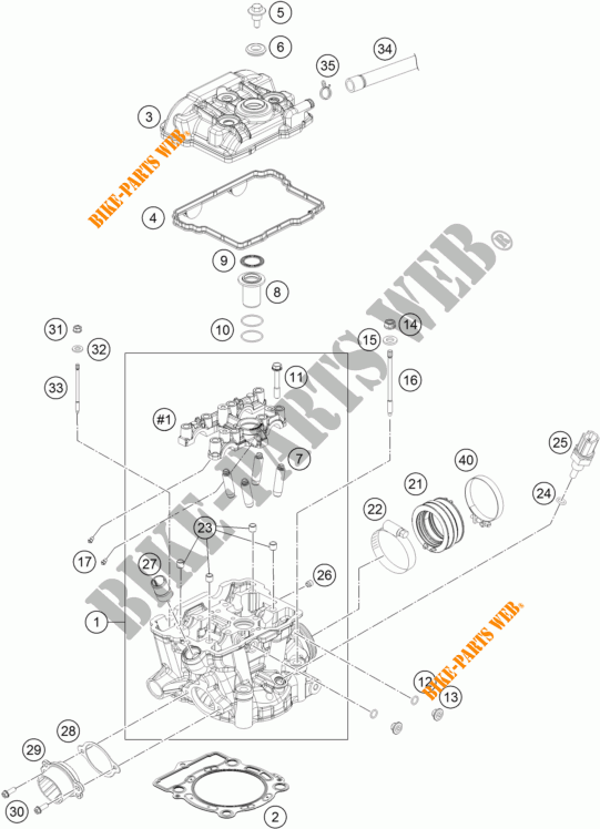 CYLINDER HEAD  for KTM 350 EXC-F 2019