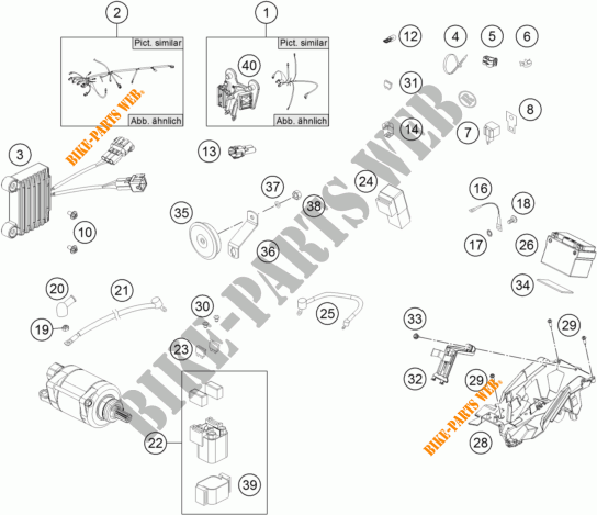 WIRING HARNESS for KTM 350 EXC-F 2019