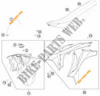 TANK / SEAT for KTM 350 EXC-F 2016