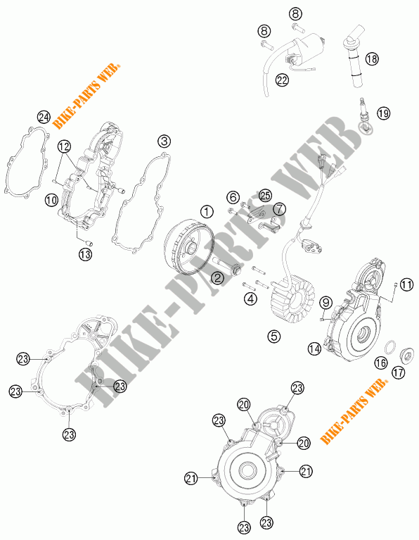 IGNITION SYSTEM for KTM 350 EXC-F 2014