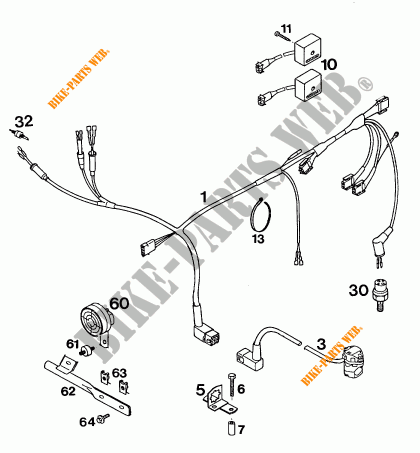 WIRING HARNESS for KTM 350 E-XC 4T 1994