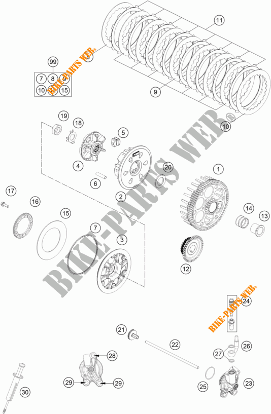 CLUTCH for KTM 250 EXC 2017