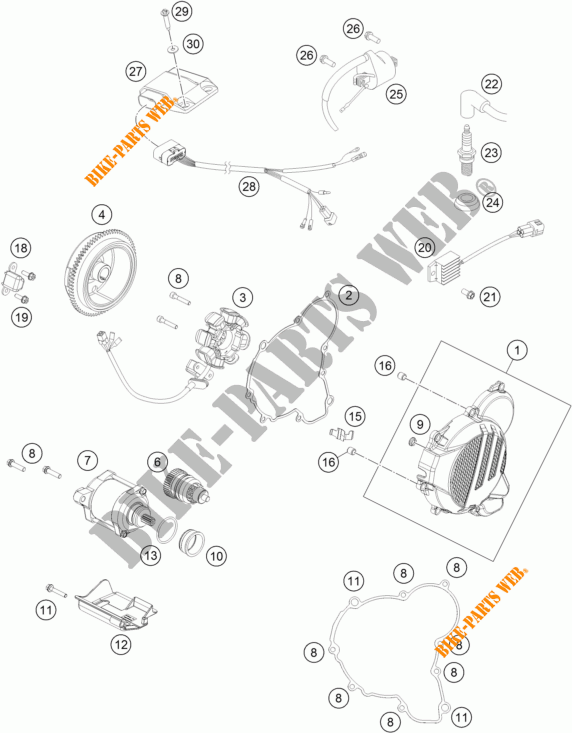IGNITION SYSTEM for KTM 250 EXC 2017