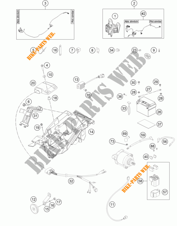 WIRING HARNESS for KTM 250 EXC 2017