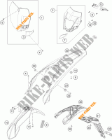 PLASTICS for KTM 250 EXC 2015