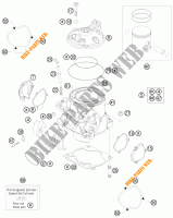 CYLINDER / HEAD for KTM 250 EXC 2013